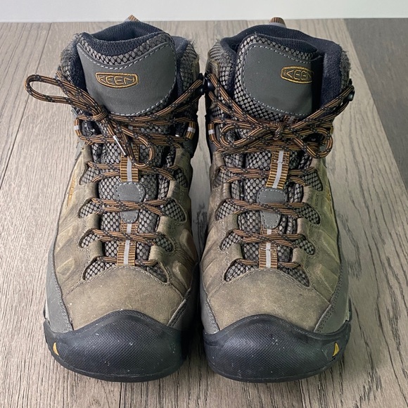 KEEN Dry Waterproof Men's Size 10 Brown Hiking Boots - Picture 2 of 9